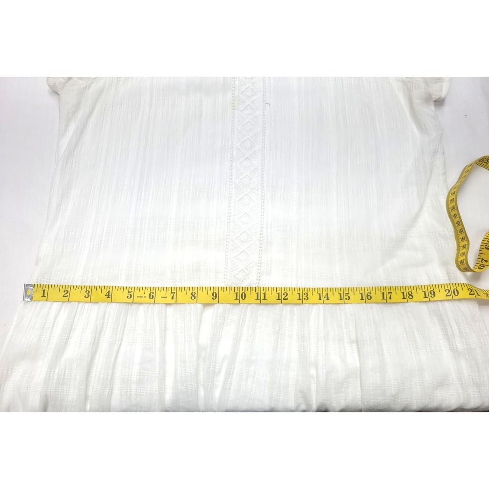 Kate And Sam Ladies Flowy Boho Dress Size M Off White With Tassels Beachy Coast - Picture 8 of 8